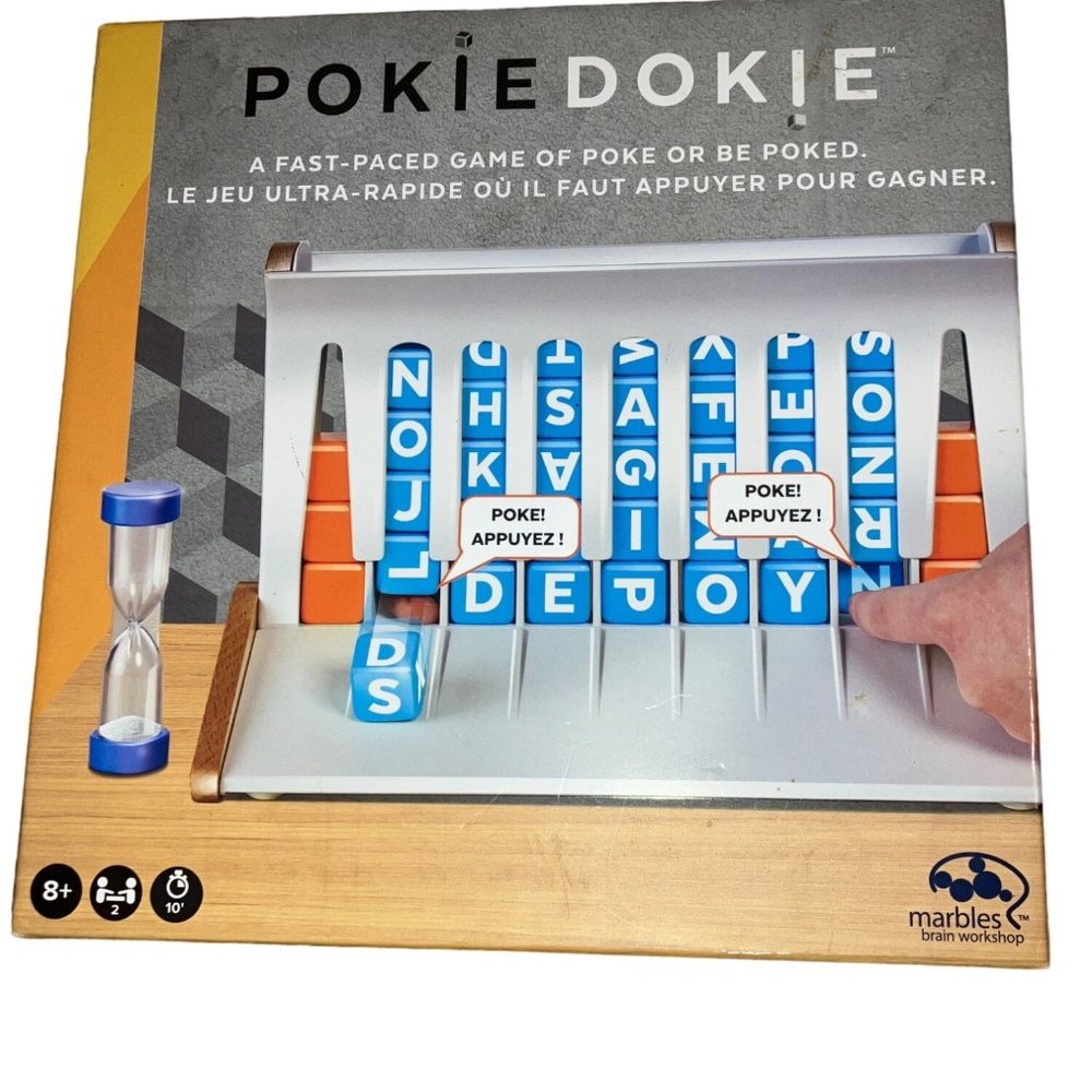 Marbles Pokie Dokie Game Brain Workshop, Fast-Paced Word Building Game